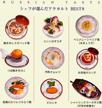 静岡県浜松市中区平田のロシア料理店 サモワァール 本格的ロシア伝統料理